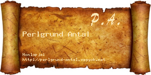 Perlgrund Antal névjegykártya